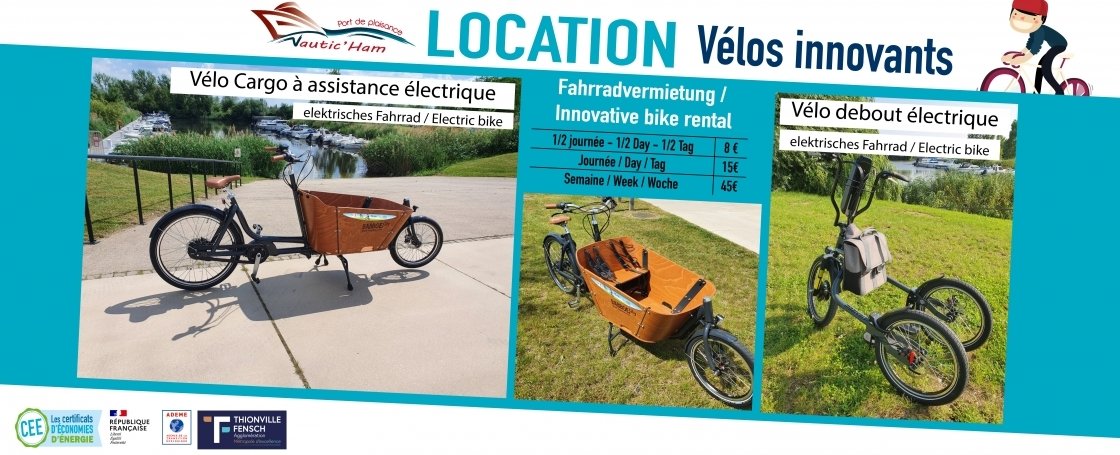Location vélos innovants et vélos PMR